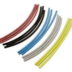 Assorted Coloured Heat Shrink Tubing 6.4mm 12pc