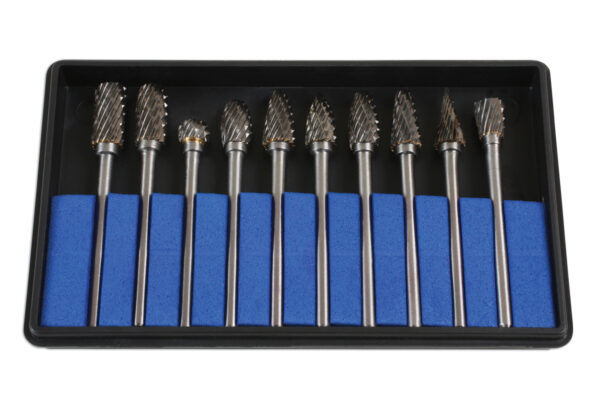 Tungsten Carbide Burr Set 10pc