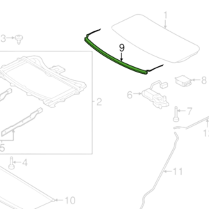 DEFLECTOR SLIDING ROOF WINDOW