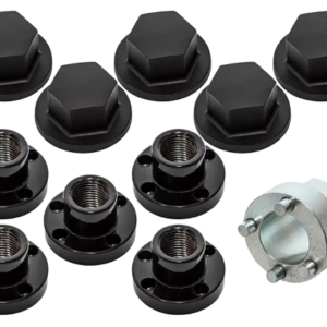 LOCKING WHEEL NUT KIT BLACK STEEL