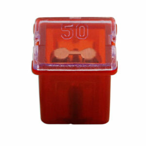 J-Type Cartridge Low Profile Fuses 50A, Red